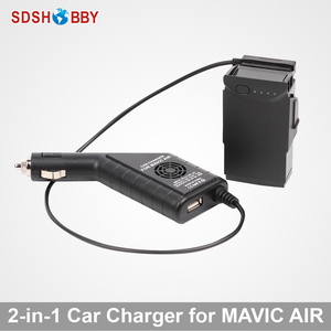 2in1 Chargeur De Voiture Rapide Sûre Batterie Contrôleur Chargeur avec USB Port pour <span class=keywords><strong>DJI</strong></span> <span class=keywords><strong>MAVIC</strong></span> <span class=keywords><strong>AIR</strong></span> Drone - Product Image 1
