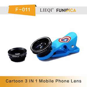 Funipica F-011 clip universel 3 en 1 Mobile téléphone 180 Fisheye + <span class=keywords><strong>Macro</strong></span> + grand Angle 0.65X objectif pour tous <span class=keywords><strong>les</strong></span> Smartphones - Product Image 6