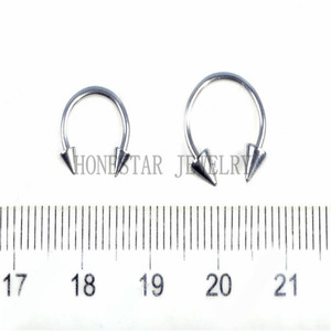 اللسان الشفاه البطن السرة الشفاه الحاجب حلقات مطليه من مجوهرات ثقب الجسم - Product Image 5
