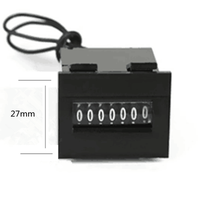 Compteur totalisateur mécanique à affichage numérique à 7 chiffres, DC 24V 12V, vente chaude