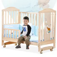 ฟรียุงสุทธิเด็กทารก cot ราคาที่มีประสิทธิภาพ movable โมเดิร์นไม้เตียงเด็กอ่อนออกแบบ