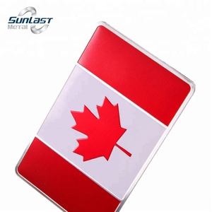 Weather-Resistant Aluminum Decal Canada Flag <strong>Bumper</strong> <strong>Sticker</strong> for <strong>Cars</strong> - Product Image 6