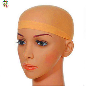 Bonnet de perruque en maille extensible en nylon bon marché, unisexe, couleur beige, HPC-0190 - Product Image 1