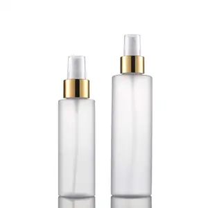 100ml Frosted Spray Bottle PET Flat Shoulder Plastic Perfume Spray Bottle 200ml