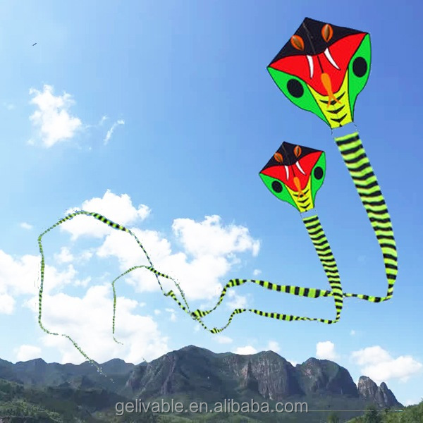 Cerf-volant Serpent 8 Mètres – Facile à Voler Pour Enfants Et Adultes – Touch The Sky – Idéal Débutants