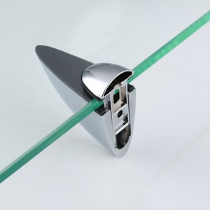 With Towel Rack <strong>Glass</strong> Wall <strong>Shelf</strong> for Bathroom Bathroom Stainless Steel Corner <strong>Shower</strong> Living Room Bathroom Kitchen NEW HOPE - Product Image 4