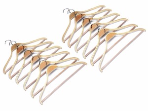 ไม้แขวนเสื้อไม้อัดลามิเนตกันลื่นสำหรับเสื้อผ้าไม้แขวนชุดสูทพร้อมแถบกางเกงสำหรับงานหนัก - Product Image 3