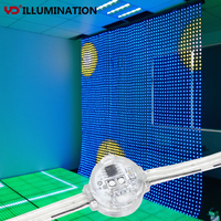 Le point futé du contrôle LED de petit prix allume IP68 transparent extérieur comme écran maillé de pixel de LED