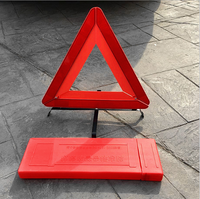 Signalisation routière réfléchissante rouge, triangle de signalisation d'urgence pour voiture/triangle de signalisation triple, triangle de signalisation d'urgence réfléchissant