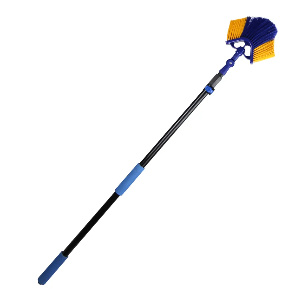 Exteneool telescopic gutter cleaning tools with ceiling cleaning dust brush and brush extension handle