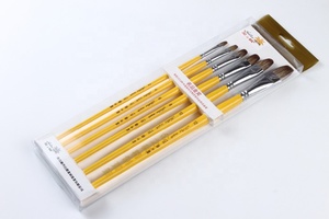 Qualité supérieure Mélange Poils D'animaux (Belette, Sable, Mangouste) pour peinture Acrylique brosse pinceaux d'artiste - Product Image 2