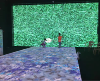 Piste de danse interactive LED d'intérieur M-shine avec écran tactile, mur d'affichage LED couleur, luminosité 600 CD, garantie de 2 ans