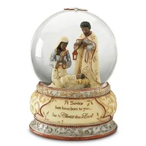 Nieuwe Custom Afro-amerikaanse Kerststal Water Globe