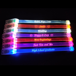 Wholesale Christmas Glow In The Dark lighted Led wedding bracelets for events - Product Image 6