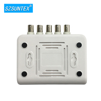Système de séparateur vidéo 4 entrées 1 sortie ST400MB Processeur quad couleur 4 canaux avec boîtier en plastique BNC AV en option
