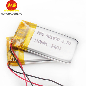 ISO9001 nhà máy 401430 <span class=keywords><strong>Lithium</strong></span> Polymer Pin 3.7V 110mAh LiPo pin - Product Image 6