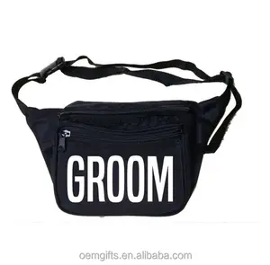 Custom Made Groom Fanny Packs Bum Bag Waist Bag for Promotion