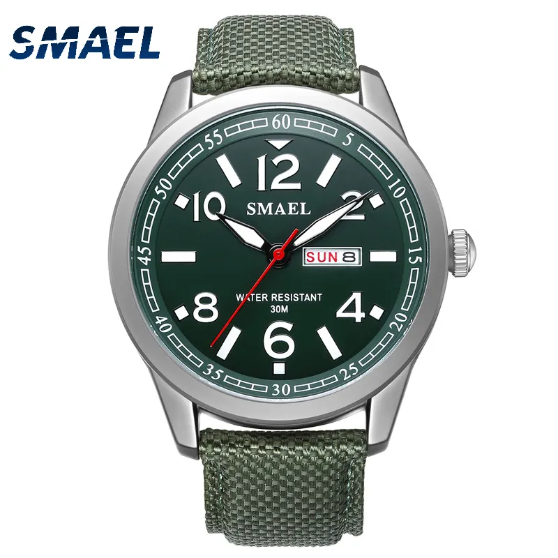 עמיד למים Mens ספורט שעונים SMAEL 1317 אופנה יוקרה חיצוני שעונים סגסוגת שעון