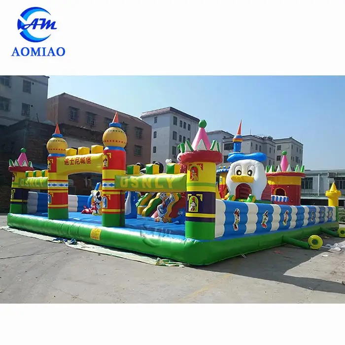 वाणिज्यिक उपयोग बड़े Inflatable उछाल वाले महल मजेदार Inflatable कूद महल बाधा मजेदार शहर