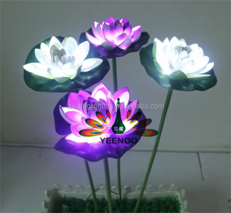 Led plant flower decorative street light, park / garden street night light