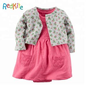 6-24 mesi di Usura Del Bambino 100% Cotone 2 Pezzi Set Cardigan vestiti appena nati Tuta Del Bambino Del Vestito - Product Image 4