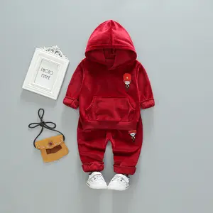 En gros Automne bébé garçon ensemble de vêtements 0-4 ans garçon coton sport clothes2 Pcs Vêtements Pour Enfants Européens