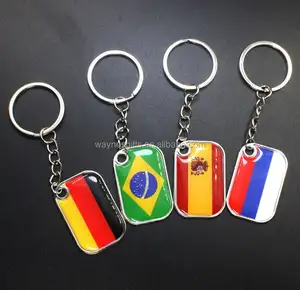 世界国旗高品质定制印刷足球迷礼品欢呼塞尔维亚国旗钥匙扣