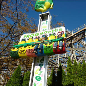 Remise Électrique Sautant Grenouille Manèges Trémie Tour de Chute Libre/Enfants comme super Intéressant enfants jeu manèges rebond grenouille - Product Image 2