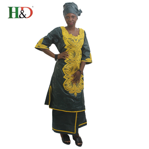 H & D factory price Tradition models New African dresses lace dress African clothes <span class=keywords><strong>Bazin</strong></span> Riche <span class=keywords><strong>Getzner</strong></span> - Product Image 1
