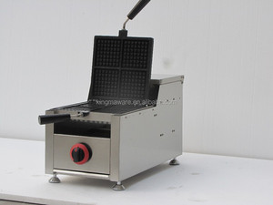 In acciaio inox a Gas 180 gradi industriale 4 pz quadrato rotativo waffle, Liege belgian Gas waffle b - Product Image 4