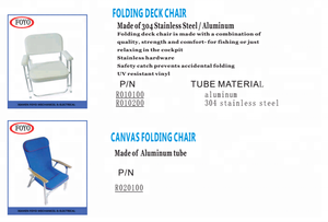Foyo-كراسي السفينة الحكيمة قابلة للطي مع إطار من الألومنيوم زهيدة الثمن على القوارب قابلة للطي - Product Image 4