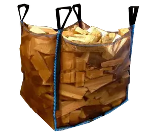 Firewood Big Bag Mesh Fabric Big Bag Vented Bulk Bags Wood 1500kg 500kg 1000kg Breathable Flat Bottom 1500pcs U-panel