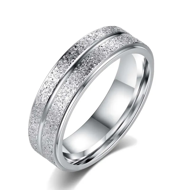 Серебряное мужское обручальное кольцо из титановой стали, классическое обручальное кольцо R59