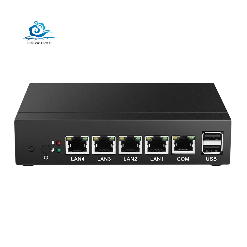4*Ethernet RJ-45 Lan Ports Mini PC Ce-leron J1900 Quad Cores 2.42Ghz Pfsense Firewall Router Network Security Desktop pFsense