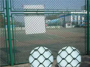 High Quality Hot Dipped Galvanized Pvc Coated Chain Link Fences Fencing Net Chain Link Fence For Sale