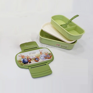 Lonchera Bento de 2 Niveles Debi Rabbit con Compartimentos, Contenedor Rectangular para Almacenamiento de Alimentos, Logotipo Impreso, Embalaje en Cartón - Product Image 6