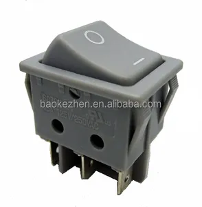 Bipolar DPDT DPST ON-OFF, ON-ON, Gris ON-OFF-ON Interruptor Basculante, interruptor de encendido fabricante China
