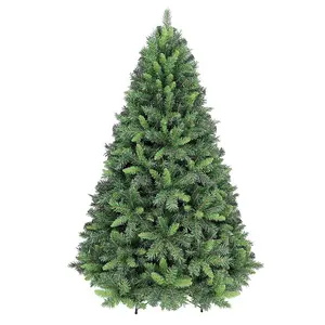 El más vendido, venta al por mayor, decoración navideña, 7 pies de espesor, árbol de Navidad artificial de PVC con muestra gratis para fiesta