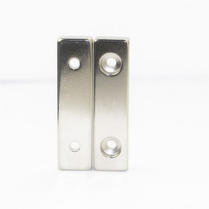 Xlmagnet גבוהה ביצועים <span class=keywords><strong>n38eh</strong></span> neodymium כיכר מגנט עם countersunk חור