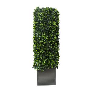 Uland fleurs artificielles vertes décoratives jardin buis <span class=keywords><strong>haie</strong></span> avec jardinière - Product Image 4