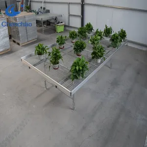 agricultural greenhouse seedbed for nursery benches steel growing table