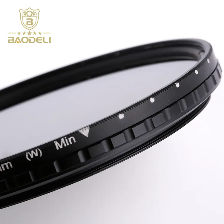 Baodeli Groothandel Camera Filter 58 Mm Verstelbare Slim Fader Variabele Neutral Density Nd Nd2-Nd400