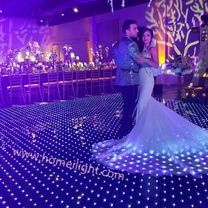 Wedding Disco Party Stage Used Portable Panel 8*8 Pixel High Brightness RGB 3in1 Digital Led Video Dance Floor