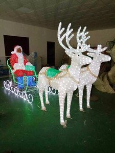 H155cm W115cm 1900 unids leds LED 3D Escultura Ciervos Luz - Product Image 6