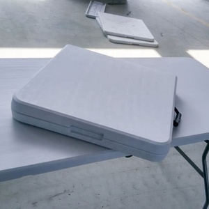 Heavy-Duty <strong>Plastic</strong> Folding Work <strong>Table</strong> with Integrated Power Strip Professional <strong>Plastic</strong> Outdoor <strong>Table</strong> <strong>and</strong> <strong>Chair</strong> - Product Image 4