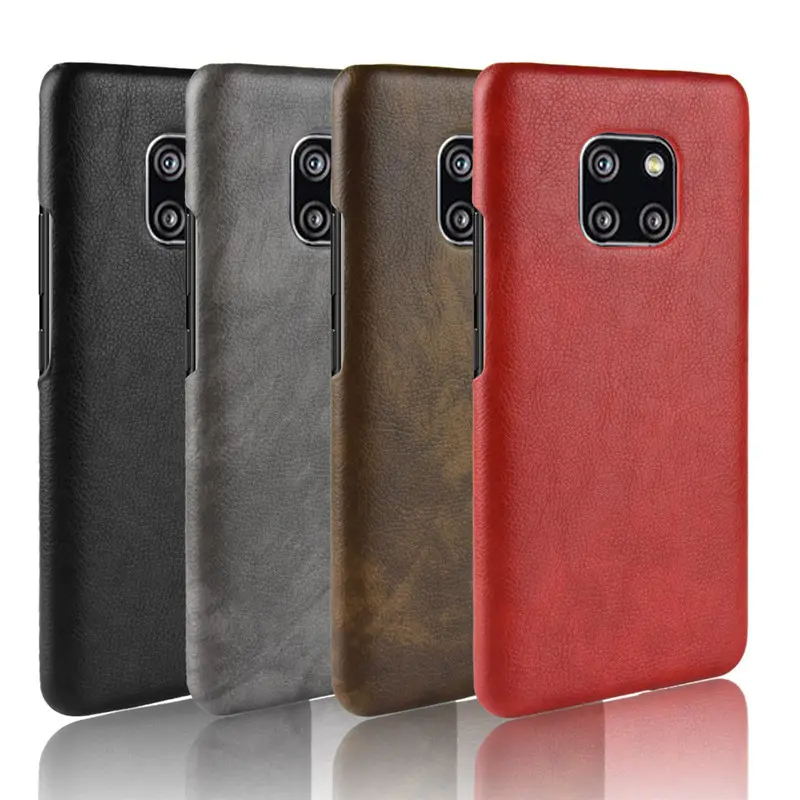 Classical Retro Leather Lichi Skin Phone Case For HUAWEI Mate 20/ Mate 20 Pro