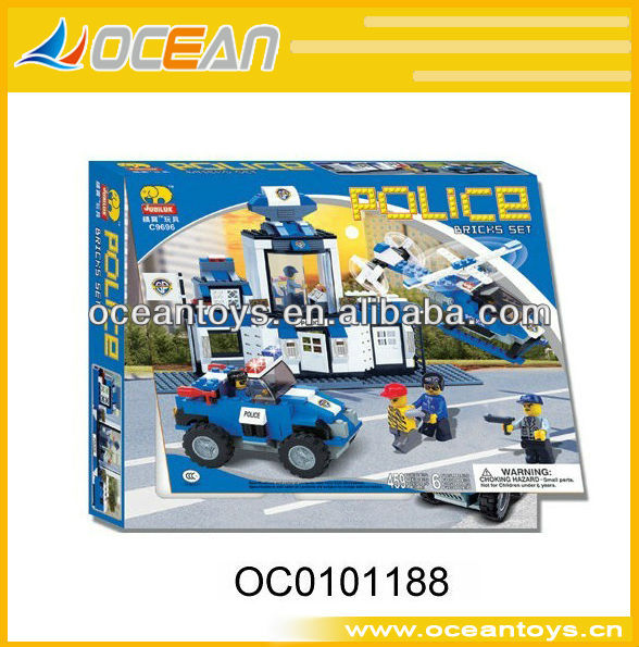 2014 горячий продавать 460 шт строительных блоков воспитательная игрушка( полиции) oc0101188