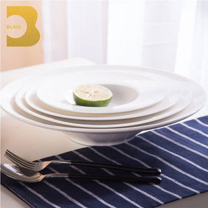 Restaurant italien en céramique à haute température <span class=keywords><strong>vaisselle</strong></span> en porcelaine 10.75 "Dessert pâtes soupe hôtel utilisé en gros assiettes à dîner - Product Image 2