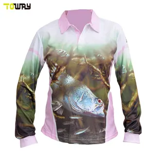 Camisa de pesca de manga longa, venda no atacado