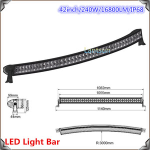 42 pulgadas 240 W 4x4 cree llevó <span class=keywords><strong>la</strong></span> luz del coche, Curved led light <span class=keywords><strong>bar</strong></span> off road, Luz llevada auto 240 W - Product Image 1